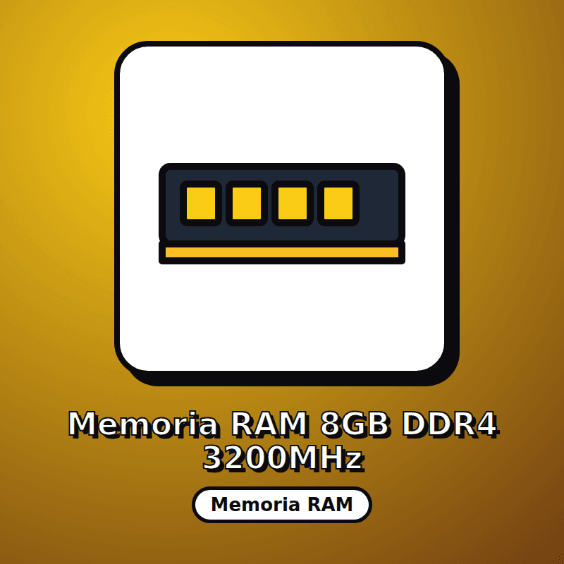 Memoria RAM 8GB DDR4 3200MHz