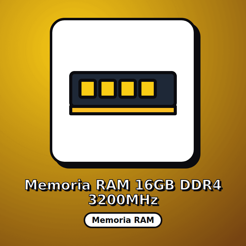 Memoria RAM 16GB DDR4 3200MHz