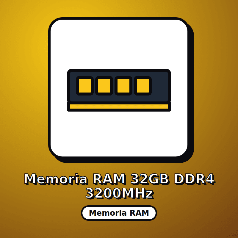 Memoria RAM 32GB DDR4 3200MHz