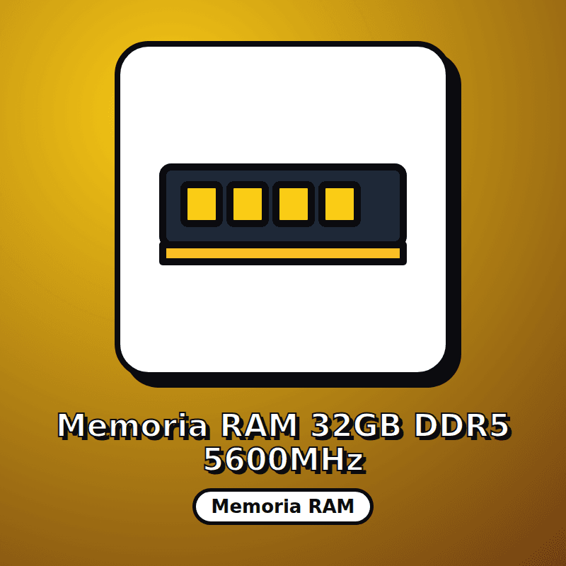 Memoria RAM 32GB DDR5 5600MHz
