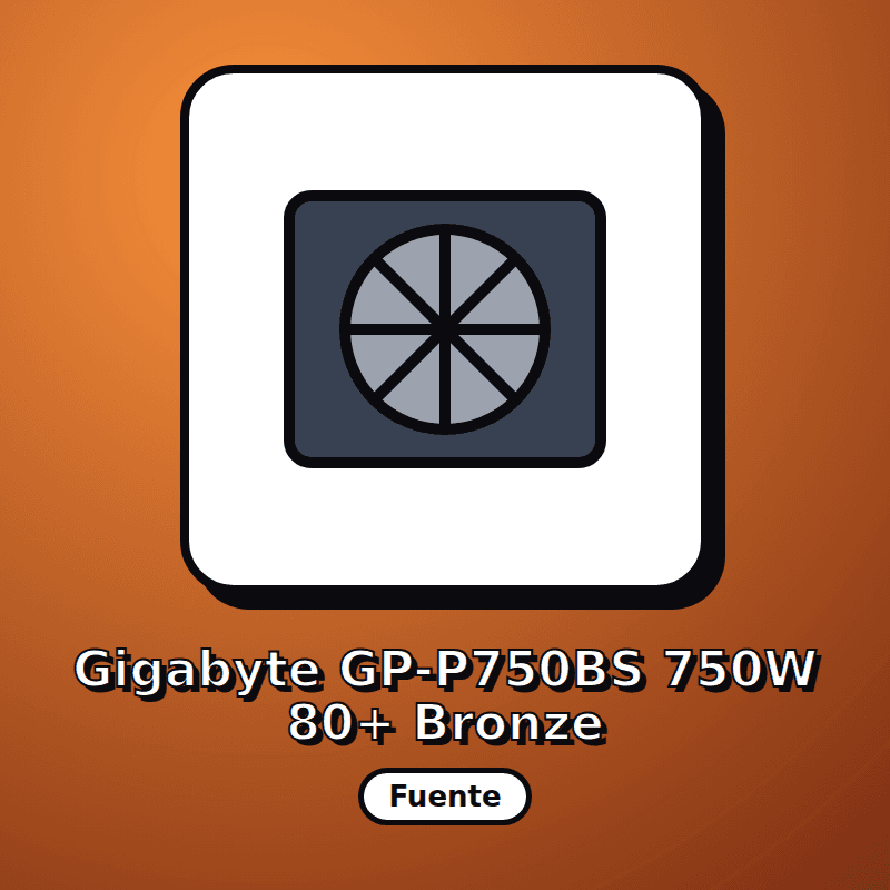 Gigabyte GP-P750BS 750W 80+ Bronze