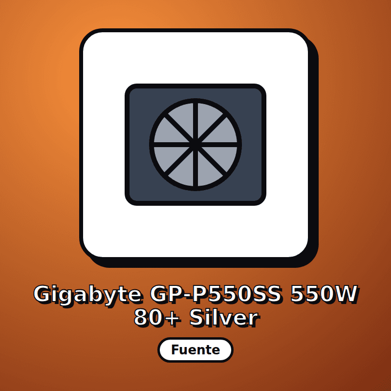 Gigabyte GP-P550SS 550W 80+ Silver