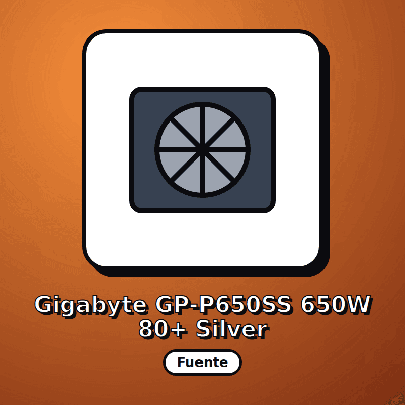 Gigabyte GP-P650SS 650W 80+ Silver