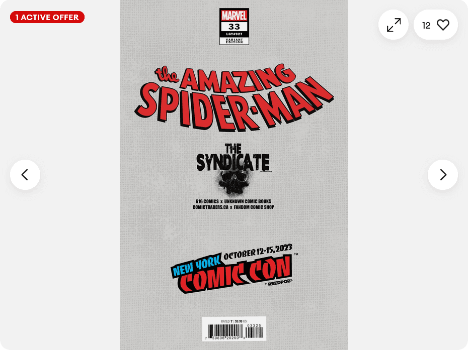 Cómic The Amazing Spider-Man — variante Spider-Punk exclusiva NYCC (foil)