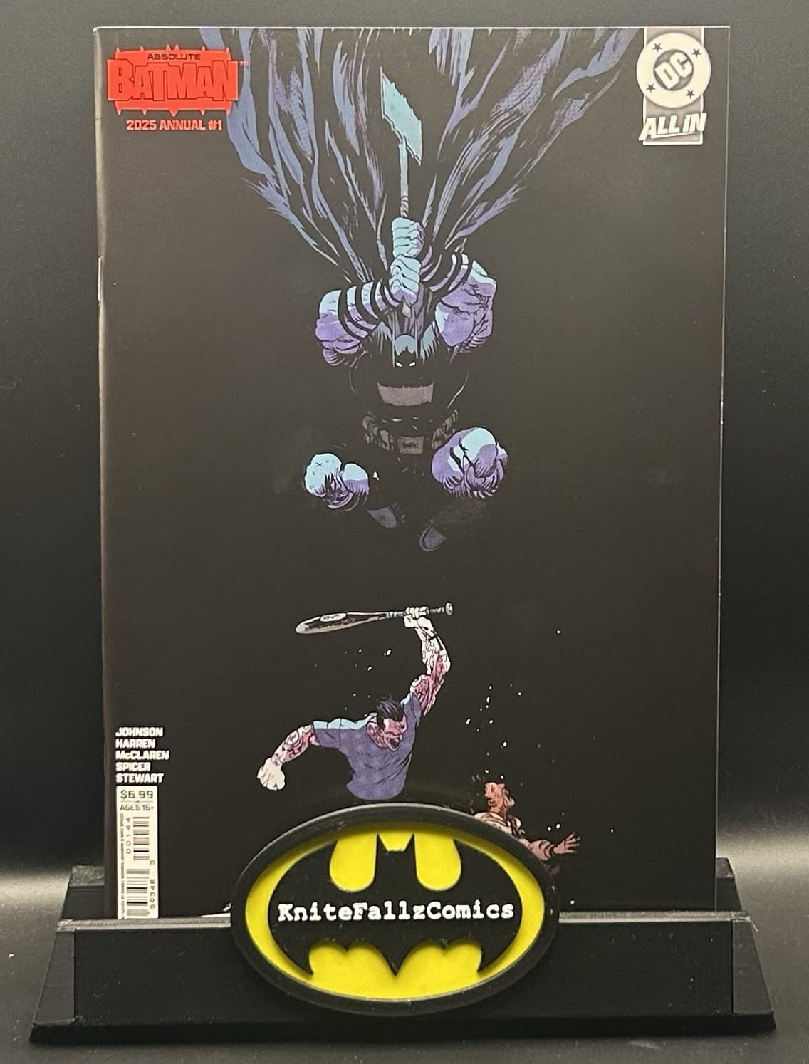 Cómic Absolute Batman 2025 Annual #1 — 4.ª impresión, tapa de Daniel Warren Johnson